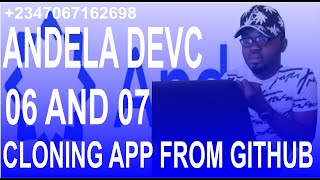 Andela Devc 06 and 07 Clone the angular frontend app from github