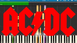 How To Play Acdc - Back In Black - Piano Tutorial