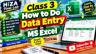 How to Do Data Entry in MS Excel for Beginners | Class 3 | Excel Tutorial