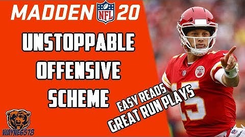 NEW MADDEN 20 UNSTOPPABLE OFFENSIVE SCHEME - EASY PASSING PLAYS - GREAT RUNNING PLAYS - FREE EBOOK