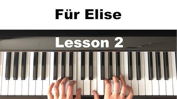 Für Elise - L. van Beethoven - Piano Tutorial - Lesson 2