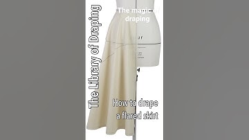 Draping Flared skirt #shorts #draping