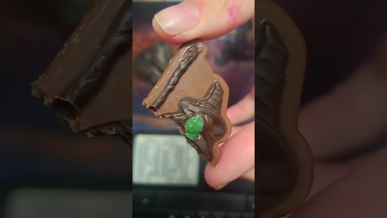 ASMR Eating Wicked Elphaba Chocolate Ornament