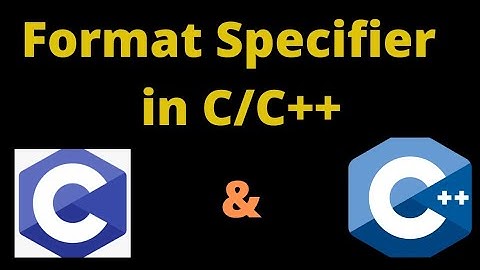 What is format specifier in C/c++ in Urdu hindi | format specifier | #MSCoding