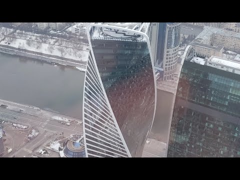 Видео: Смотровая площадка в Москва-Сити