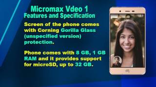 Features and Specification of Micromax Vdeo 1