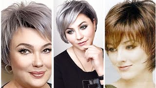 Women short pixie Haircut Style Fine hair with bangs ideas 2021 / Pinterest Pixie-Bob cuts