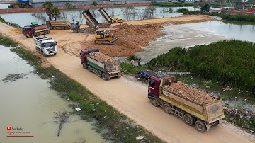 AMAZING Fill The Middle Space New Updateing​ In Project Stronger SHANTUI Dozer Team Truck Heavy Work