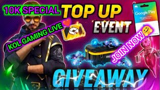 ?[LIVE] Free Fire Dj Alok Team Code New Rampage Ascension topup Event Giveaway Redeemcode | FF live