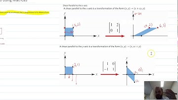 Shear Transformations Using Matrices
