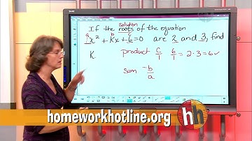 Homework Hotline Quadratic Equation