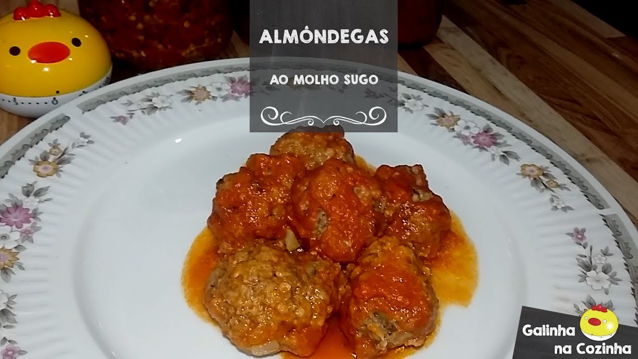 ALMÔNDEGAS AO MOLHO SUGO