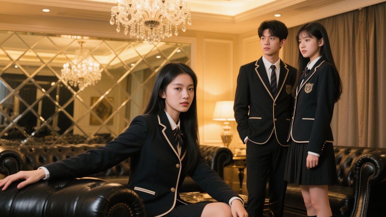 La chica pobre burlada en la escuela de élite… era hija del multimillonario y el chico frío la amaba