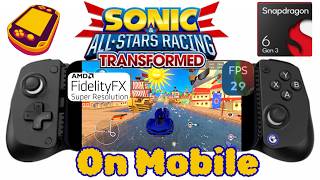 لعبة Sonic & All Stars Racing Transformed على هاتف محمول بنظام Vita3k+ ومعالج Snapdragon 6 gen 3 ... screenshot 5