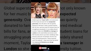Taylor Swift’s Surprise Acts of Kindness #viral #taylor