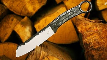A KNIFE MADE OF AN OLD WRENCH [Trollsky Knifemaking]