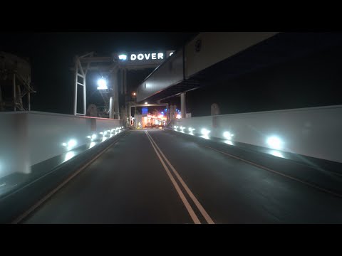 4K Drive Dover Irish Ferry to Calais France Video Travel Journey