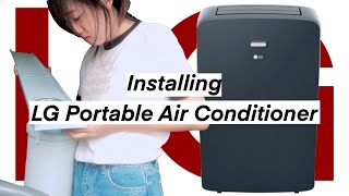 Installing LG Portable Air Conditioner with Remote #LP0821GSB