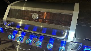 Monument Grills Clearview Six Burner w/ Side & Sear Burner, a Demonstration.