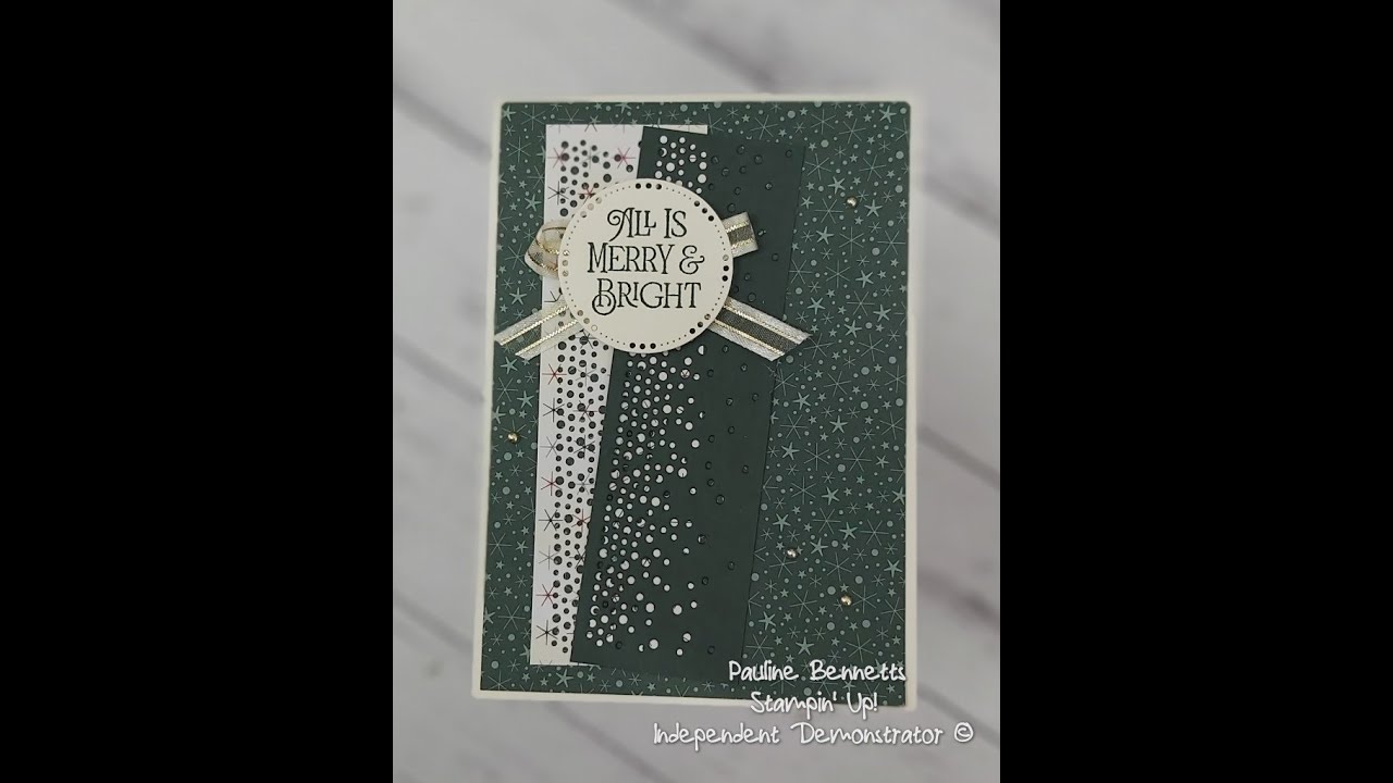 Card 4 Stampin' Up! Labels Aglow Craft @ home kit class