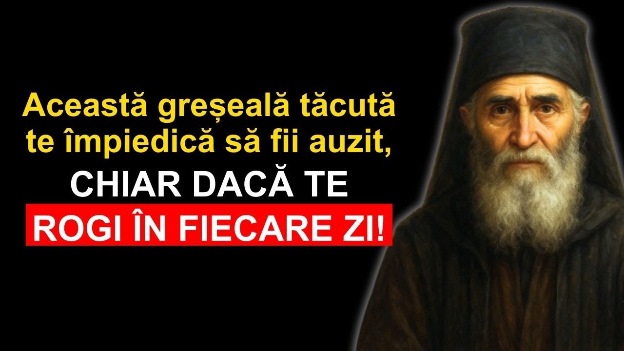 Te rogi de ani întregi… dar DUMNEZEU NU TE AUDE din cauza asta | AVERTISMENT de la Sfântul Paisie