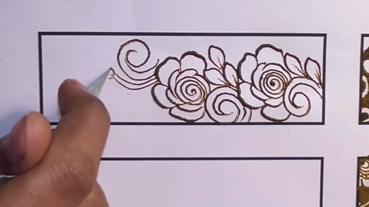 Different negative filling designs | reverse filling mehndi design | type of reverse filling