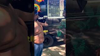 Sloppy Joker Trying To Eat African Food Truck