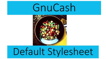 GnuCash default stylesheet change