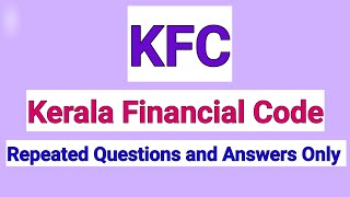 Kerala Financial Code KPSC Department Test Previous Questions and Answers Only #kpsc
