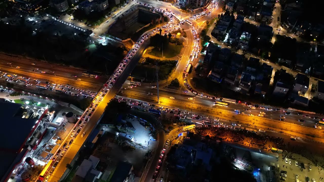הלויית מרן הרב בעדני זצ"ל צילום אווירי