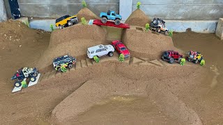Rc Cars Vs Impossible Mountain Extreme Bridge Obstacle Challenge