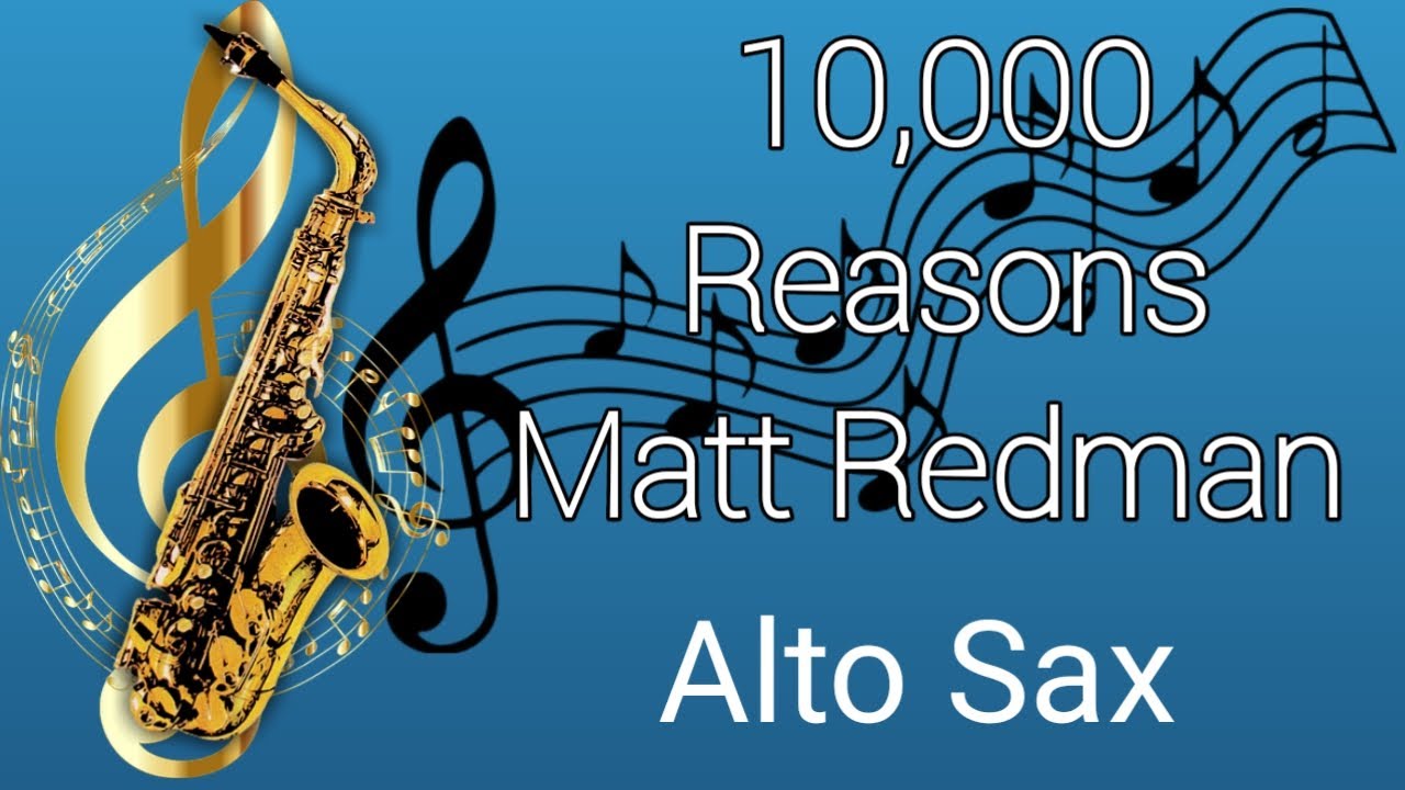 10,000 Reasons Gospel Worship Alto Sax Sheet Music Saxophone Play Along Simple Music Keys