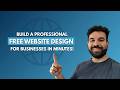 How to Make a Professional FREE Website Design in MINUTES (Step-By-Step for Beginners)