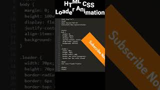 Soft Glow Spinner Everyone Wants #css #animation #csstips