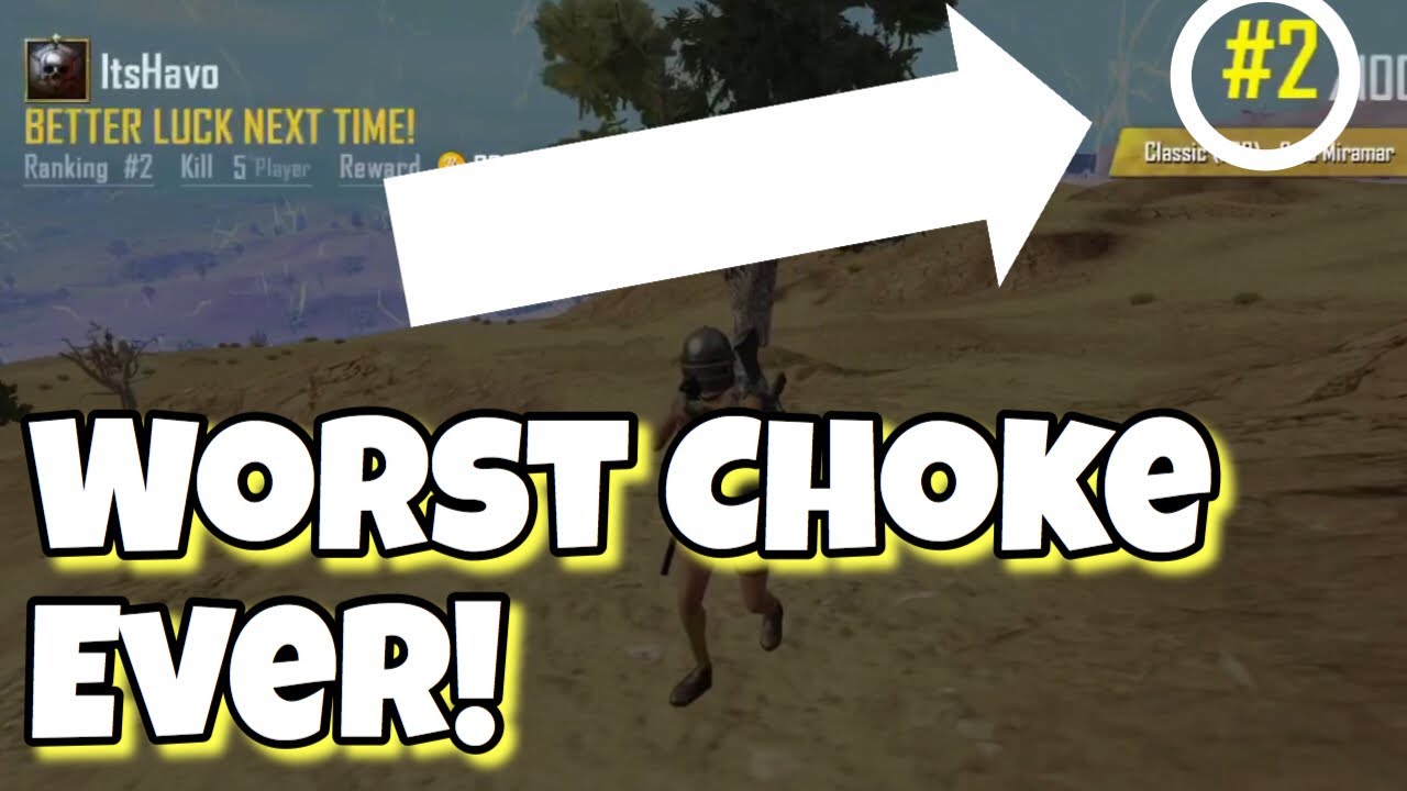 Worst CHOKE Ever! PUBG Mobile FPS YouTube