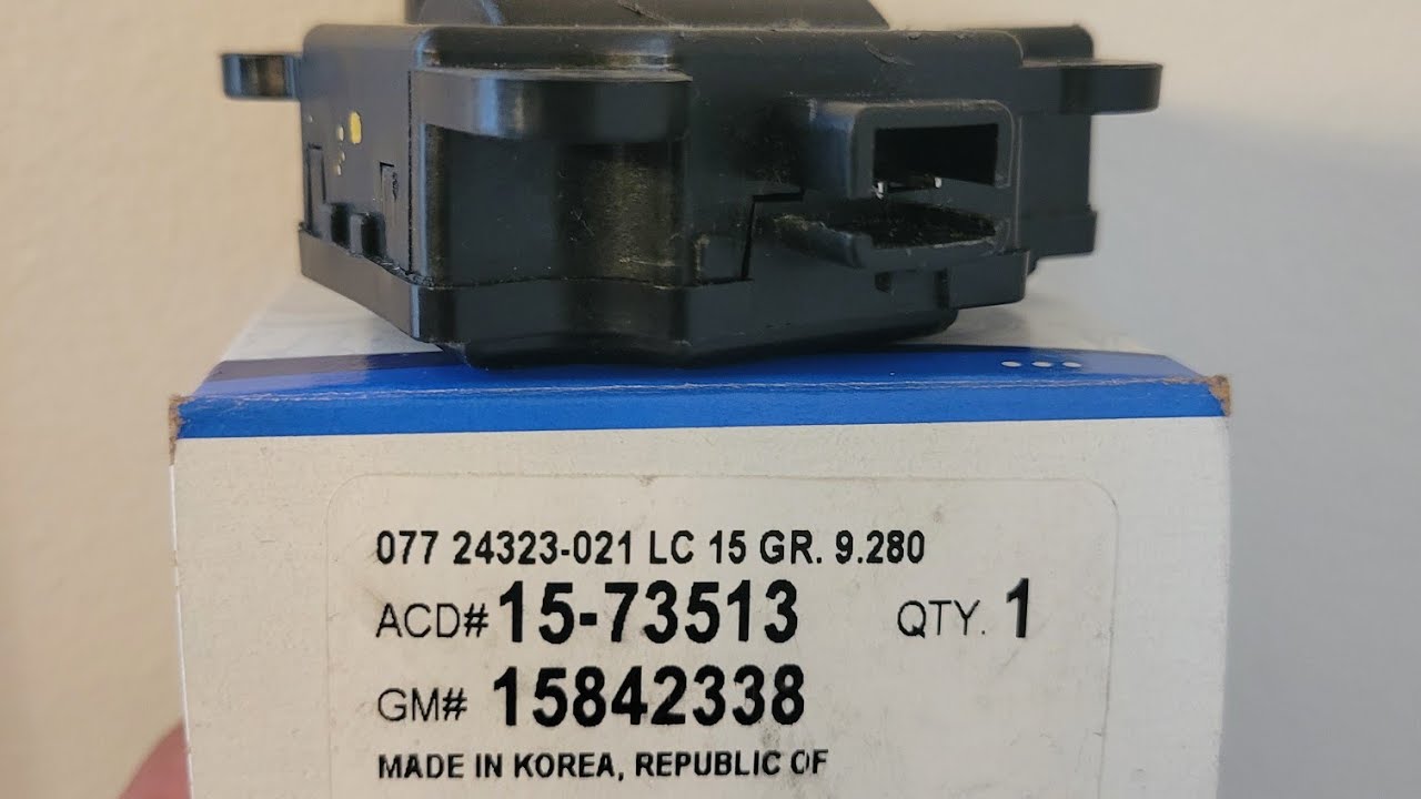 Chevy colbalt ac actuator removal (no dash removal)