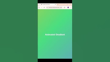 Animated Gradient Background using HTML & CSS | Gradient Animation Tutorial