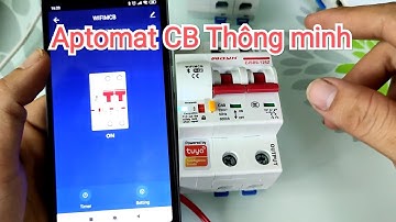 Aptomat CB thông minh Tuya wifi
