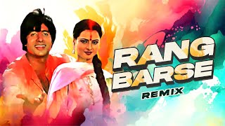 Rang Barse (Remix) - DJ RAWKING & RAWQUEEN | Holi Song | Silsila | Amitabh Bachchan | RS Visuals
