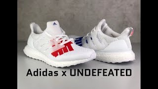 Adidas x UNDEFEATED Ultra Boost 1.0 ‘white/white/red’ | UNBOXING & ON FEET | fashion shoes