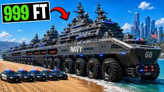 Every Time I Crash, My Navy Boat Car Gets Bigger in GTA!