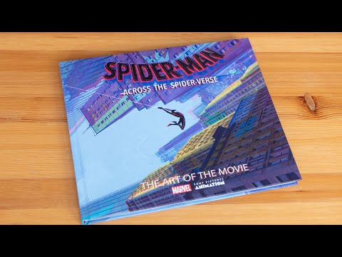 (book flip) Spider-Man: Across the Spider-Verse: The Art of the Movie