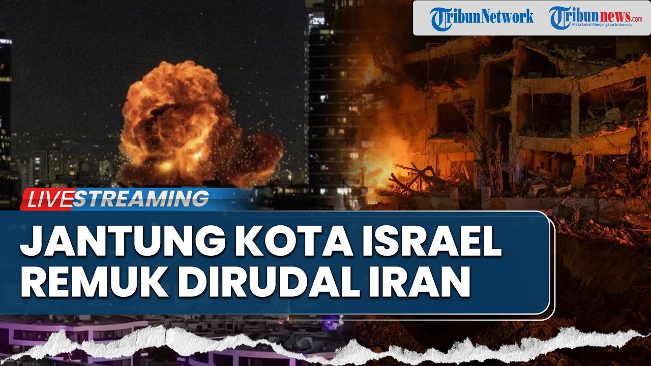 🔴Jantung Tel Aviv Digempur Rudal Khorramshahr-4 Milik Iran, Sistem Pertahanan Udara Israel Ditembus