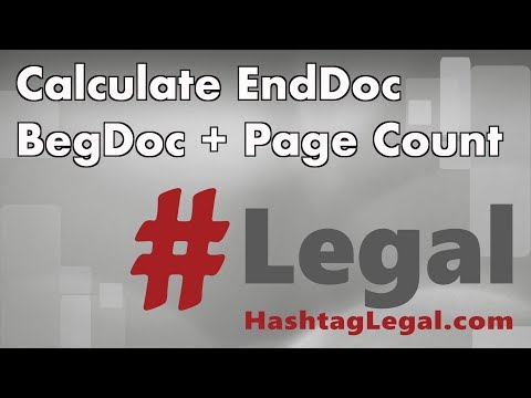 AdminPro: Tool #4 Calculate EndDoc Based on Page Count