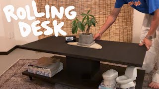 ラワン合板で『動かせるテーブル』を作った　|   DIY PLYWOOD DESK