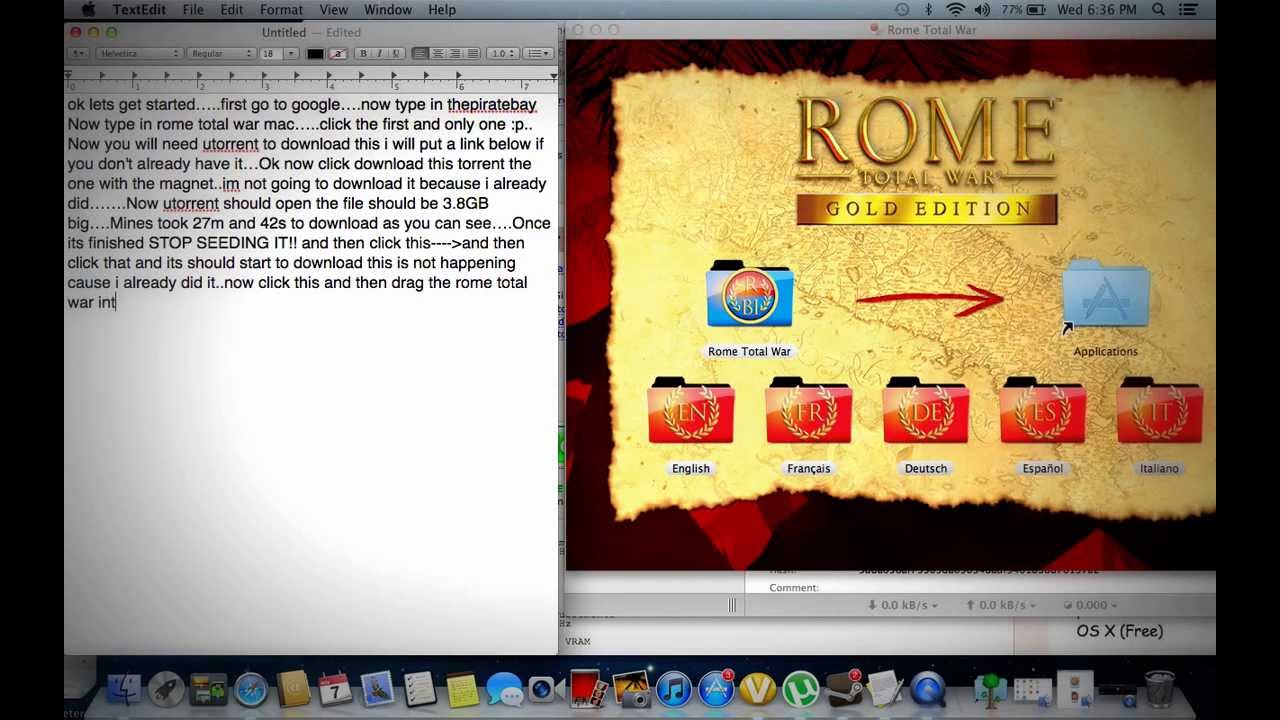 Rome total war for mac free download