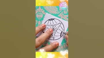 Easy Zentangle Pattern for Beginners #1 | DIY | #shorts #hellobloom #DIY #zentangle #viral