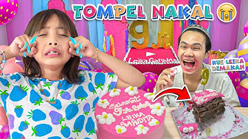 LEIKA NANGIS 😭 KUE PERAYAAN 9 JUTA SUBSCRIBERS DIHABISIN TOMPEL