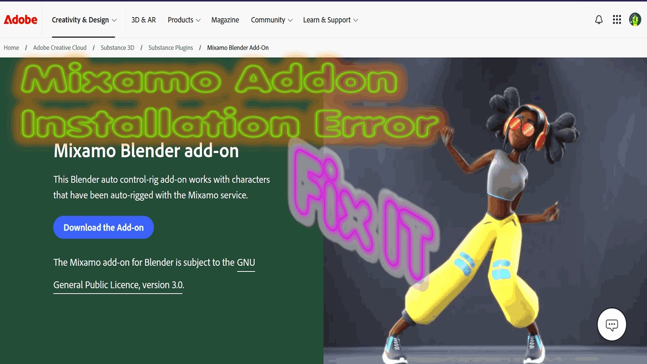 Mixamo Add-on Installation Error in Blender 4.4 ⚠️ FIX IT🚨