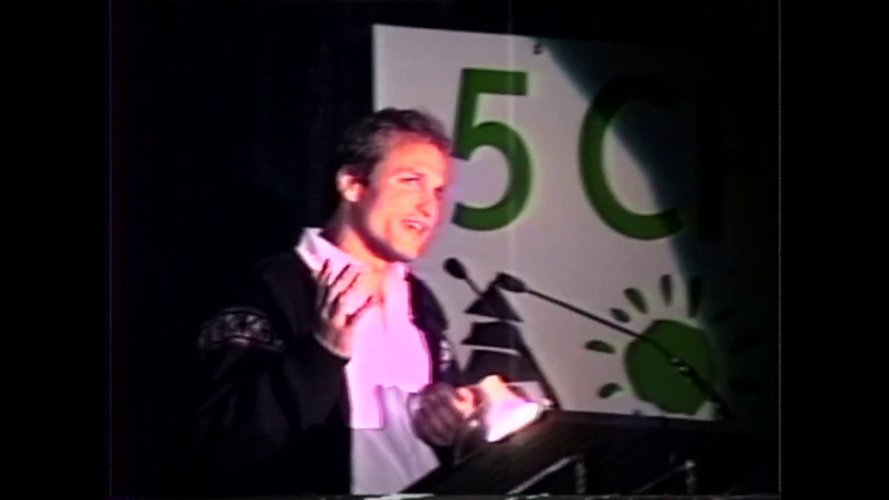 Woody Harrelson playing a song he wrote at the first Eco Expo in Los